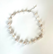 Baroque Pearl Wired Necklace - Stone Cooper