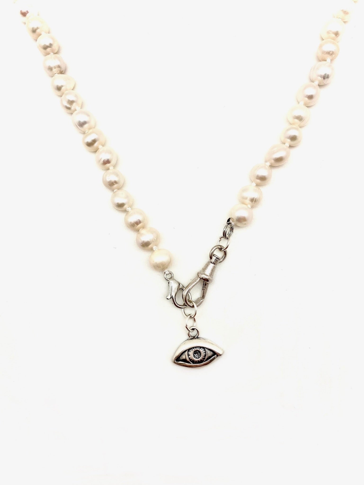 Digna Pearl Eye Necklace - Stone Cooper