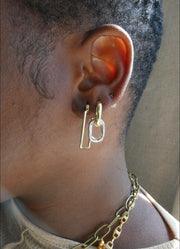 Classic Square Hoops - Stone Cooper