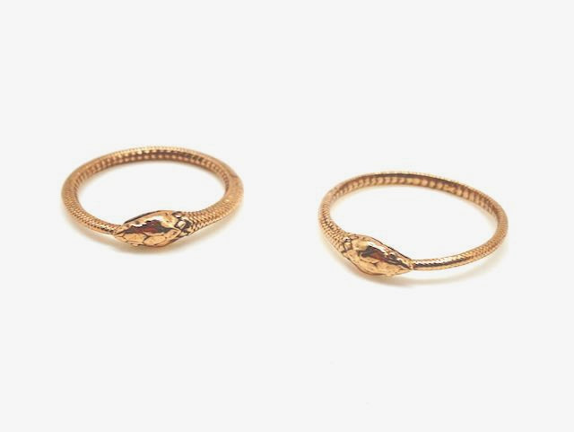 Golden Ouroboros Ring - Stone Cooper