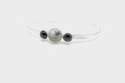 Tourmalated Quartz and Onyx Everyday Cuff - Stone Cooper