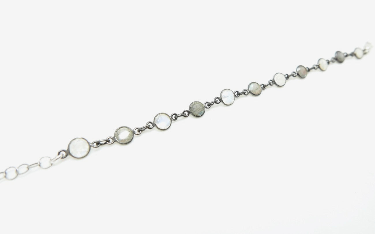 Labradorite and Moonstone Gemstone Bracelet - Stone Cooper