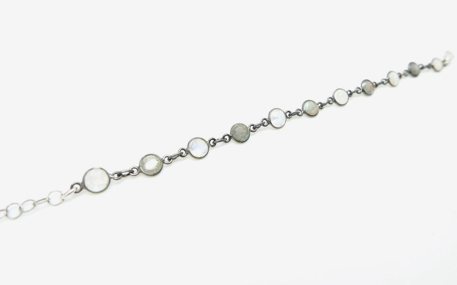 Labradorite and Moonstone Gemstone Bracelet - Stone Cooper