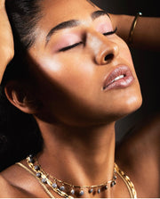 Enameled Fringe Choker - Stone Cooper