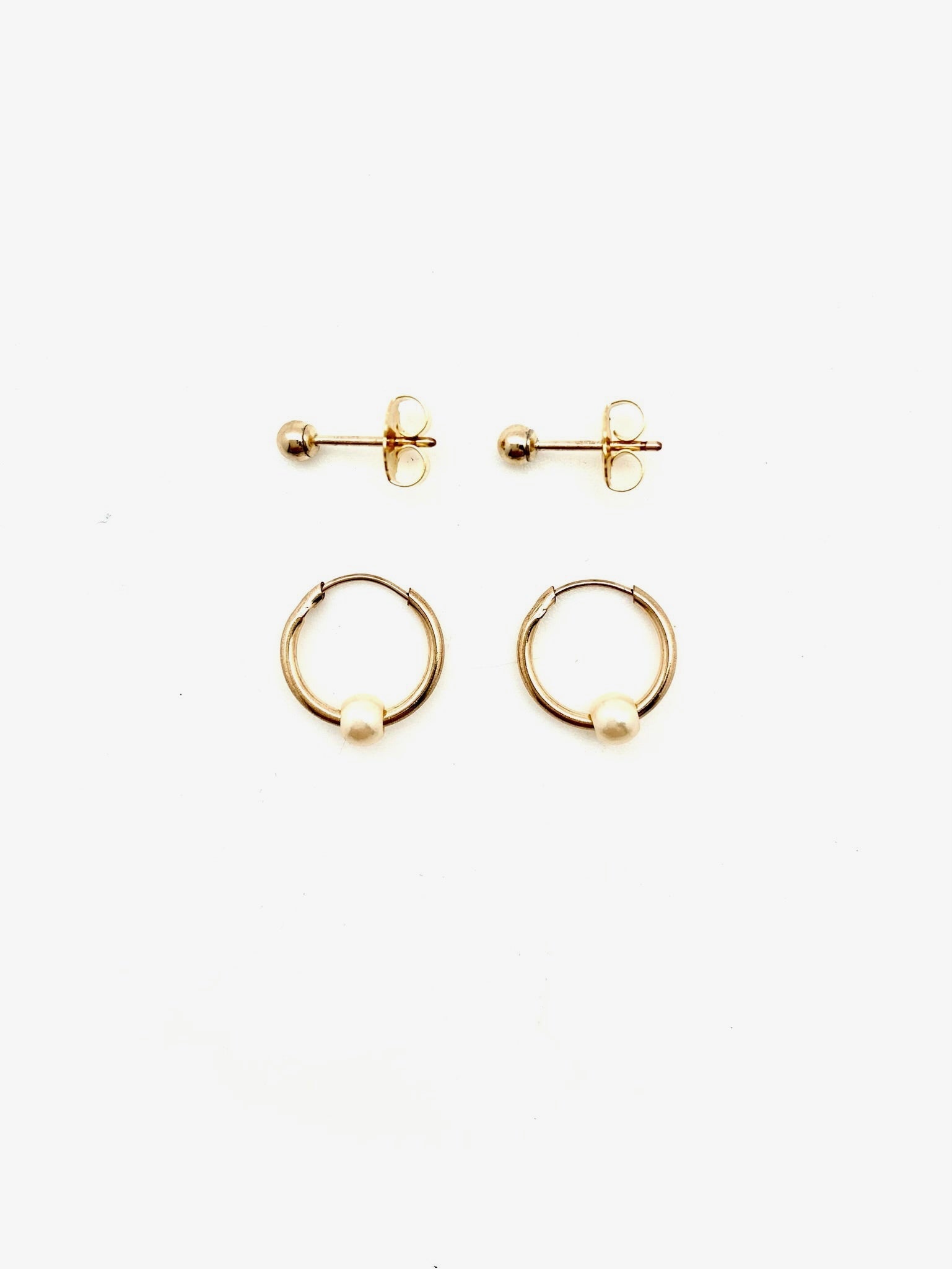 Tiny Gold Earring Set - Stone Cooper