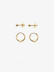 Tiny Gold Earring Set - Stone Cooper