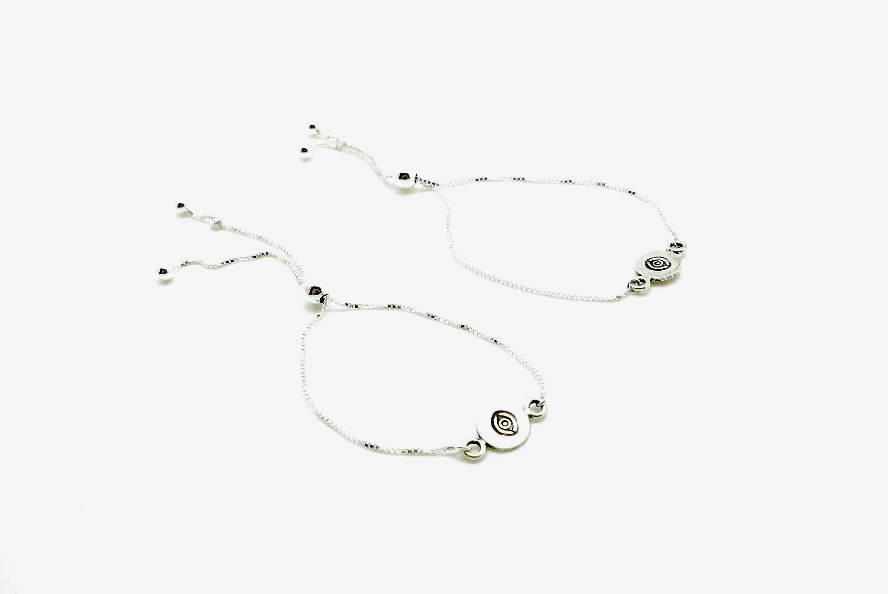 Evil Eye Slider Bracelets - Stone Cooper