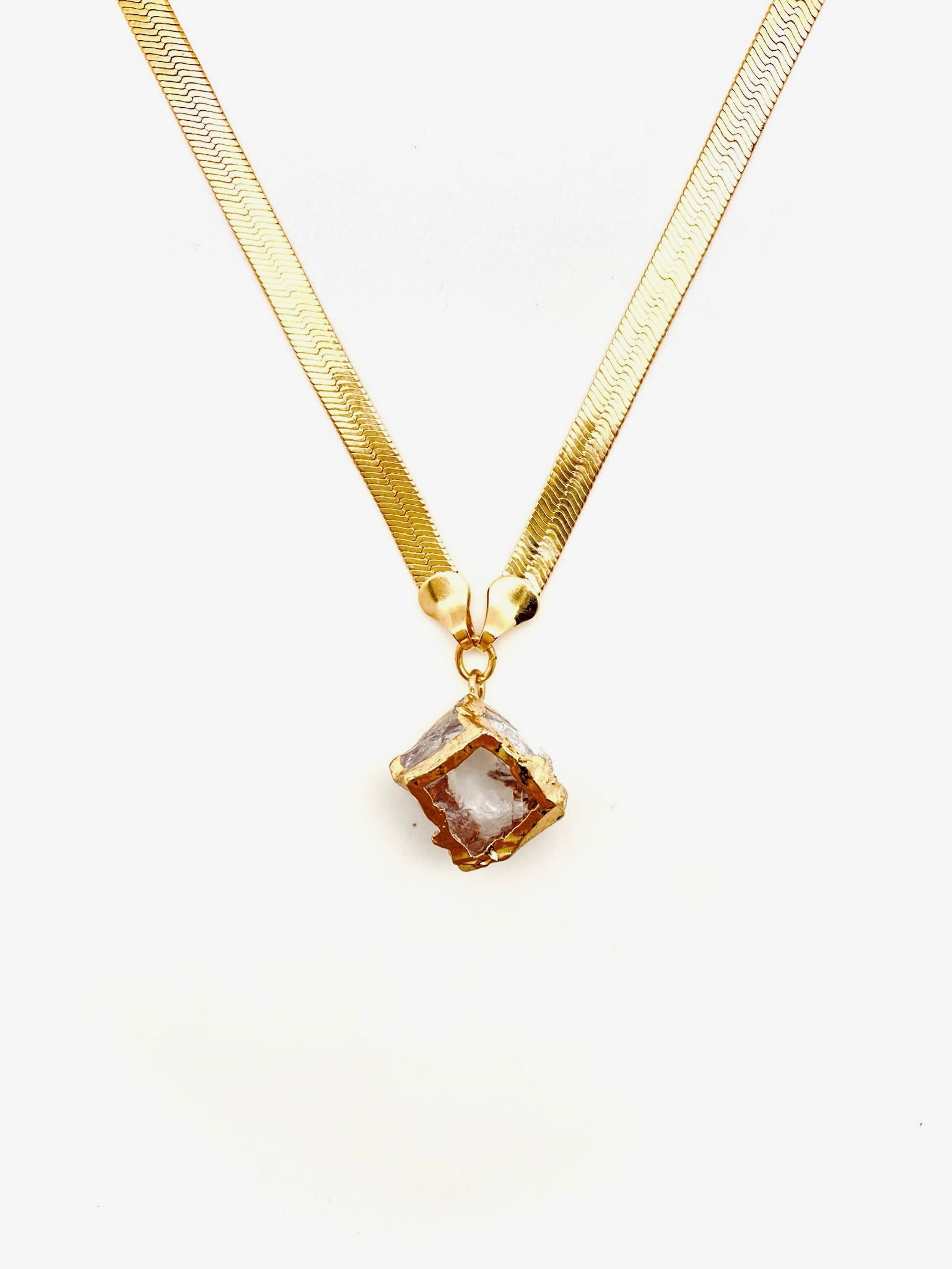 Quartz Dice Necklace - Stone Cooper