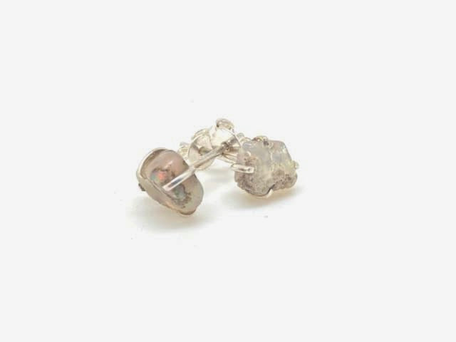 Genevieve Raw Studs - Opal - Stone Cooper
