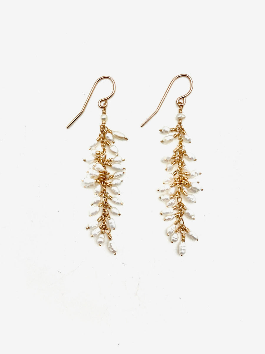 Pearl Fringe Earrings - Stone Cooper