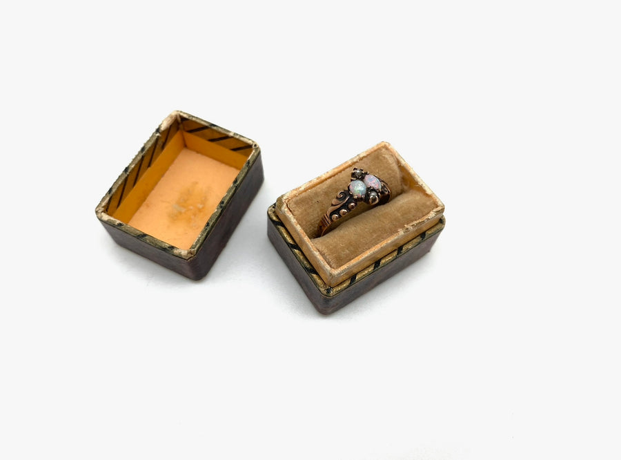 Victorian Twin Opal 14K Ring (5) - Stone Cooper