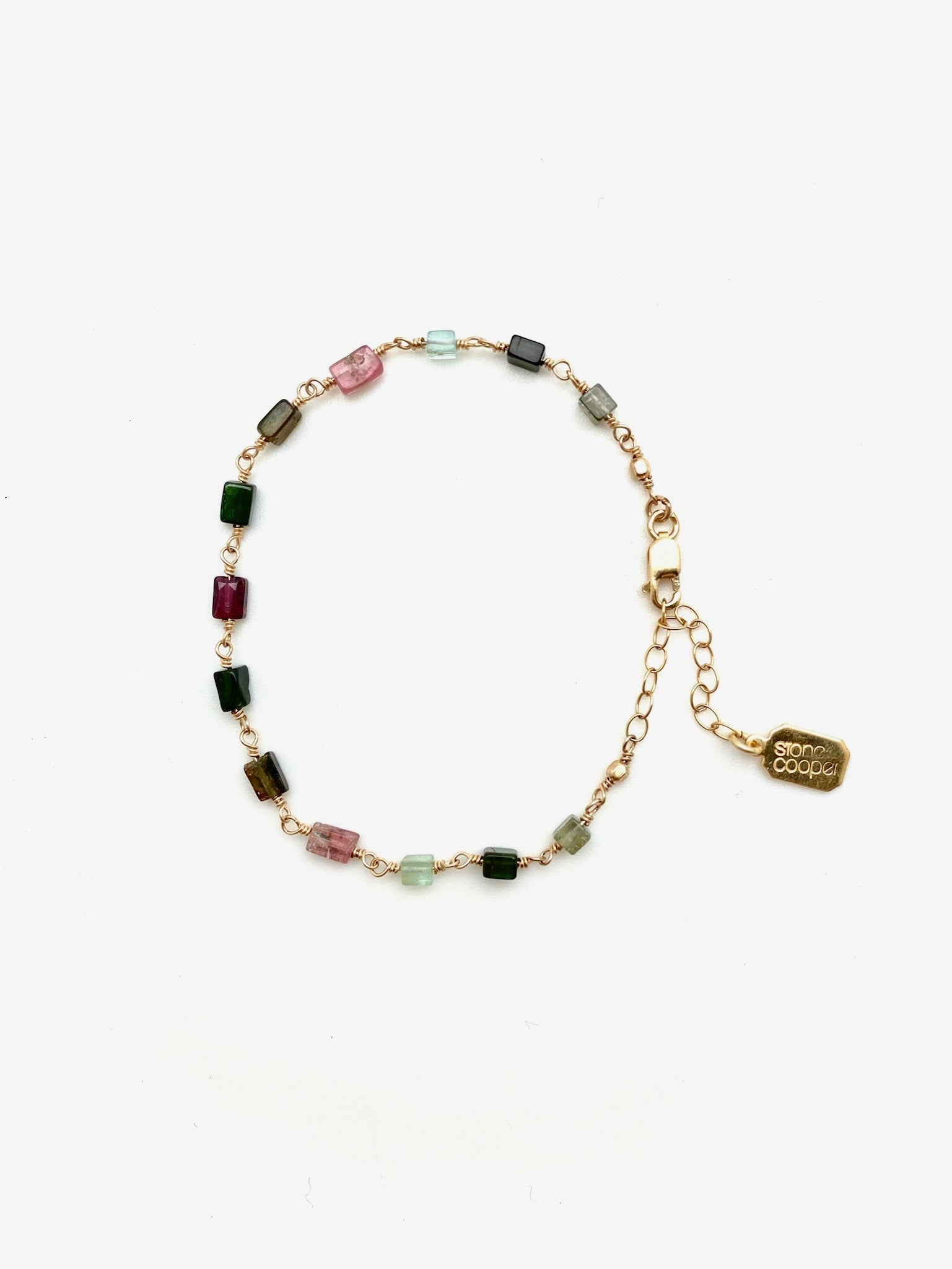 Tourmaline Cube Bracelet - Stone Cooper
