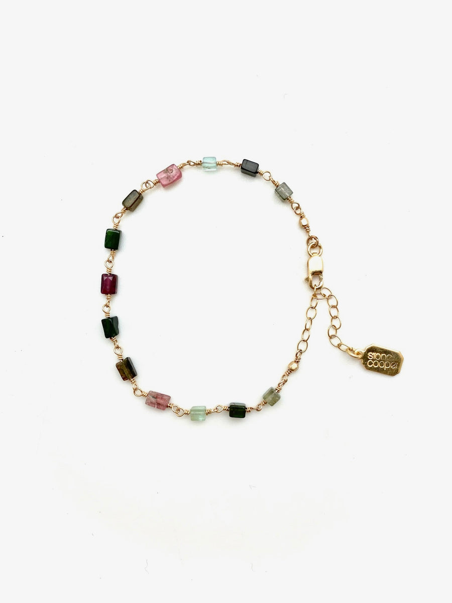 Tourmaline Cube Bracelet - Stone Cooper
