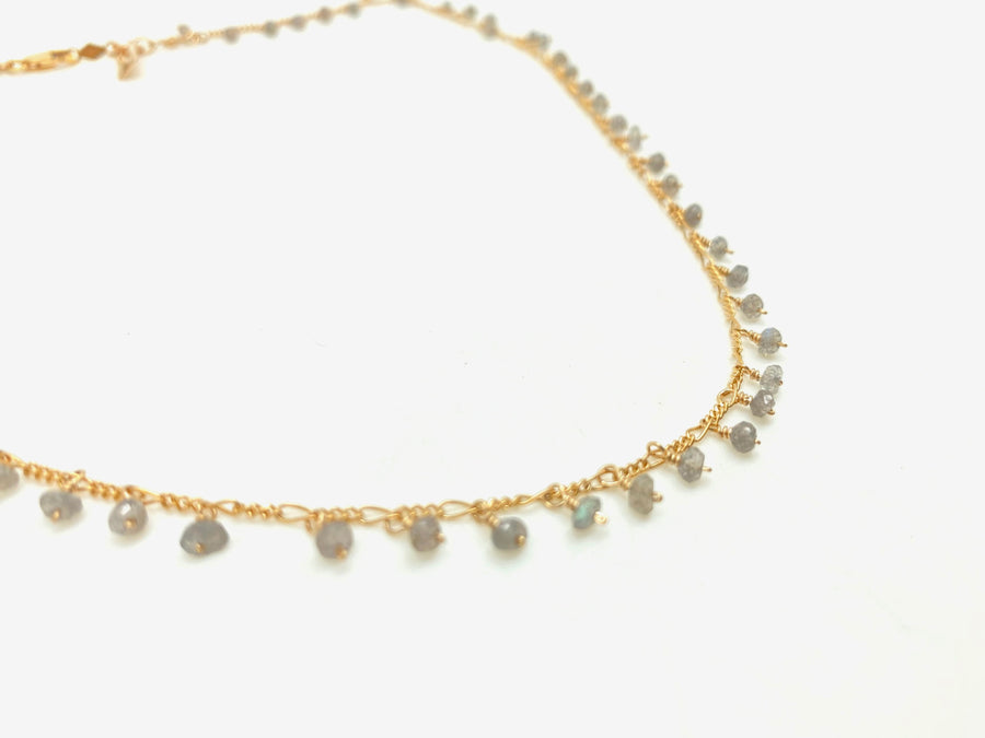 Labradorite Fringe Necklace - Stone Cooper