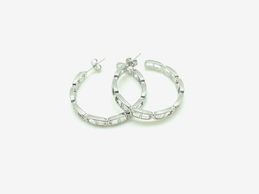 Oc(cult) Hoops: Silver - Stone Cooper