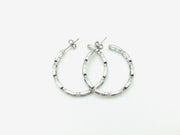 Oc(cult) Hoops: Silver - Stone Cooper