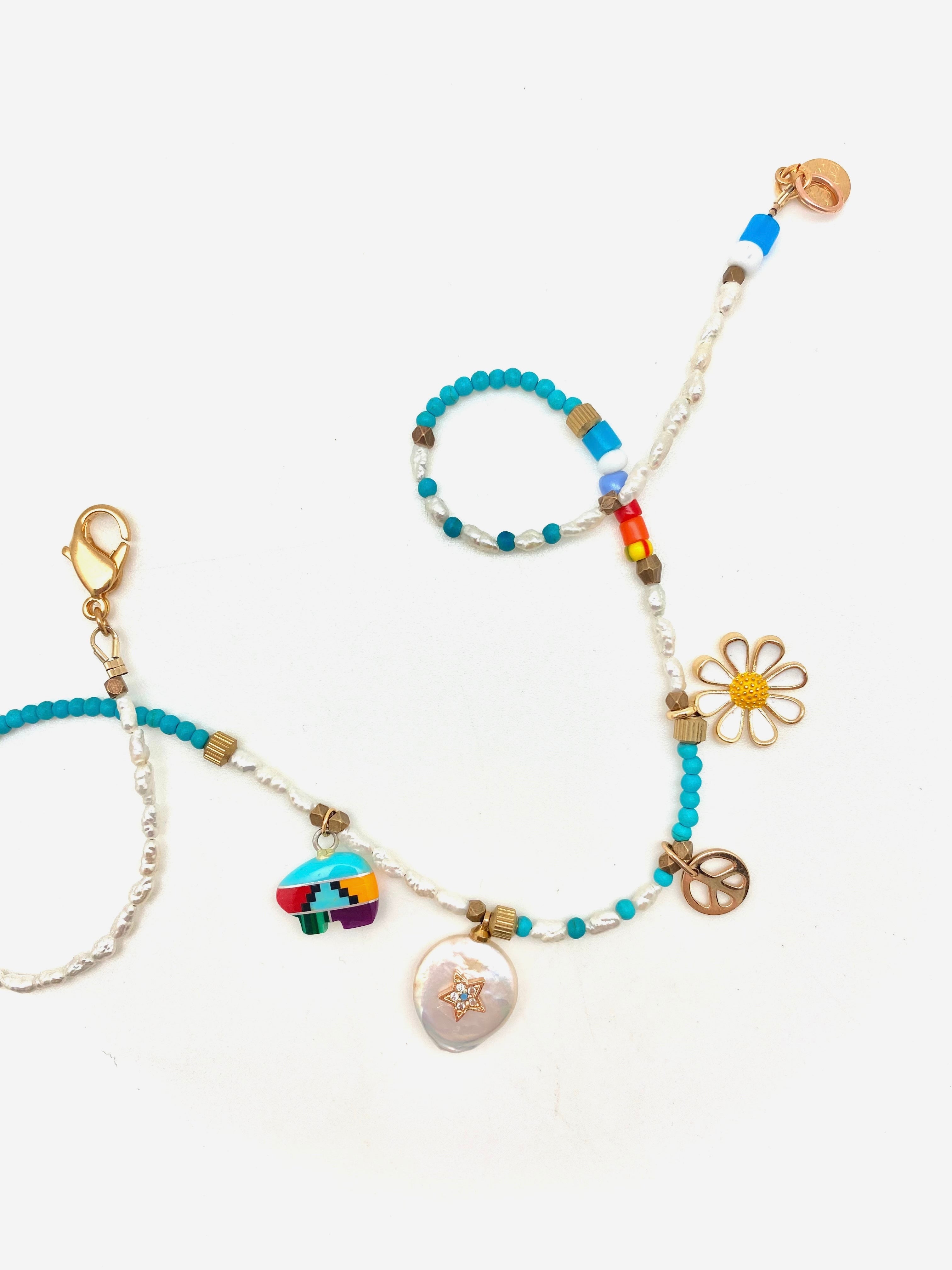 Flare Charm Necklace - Stone Cooper