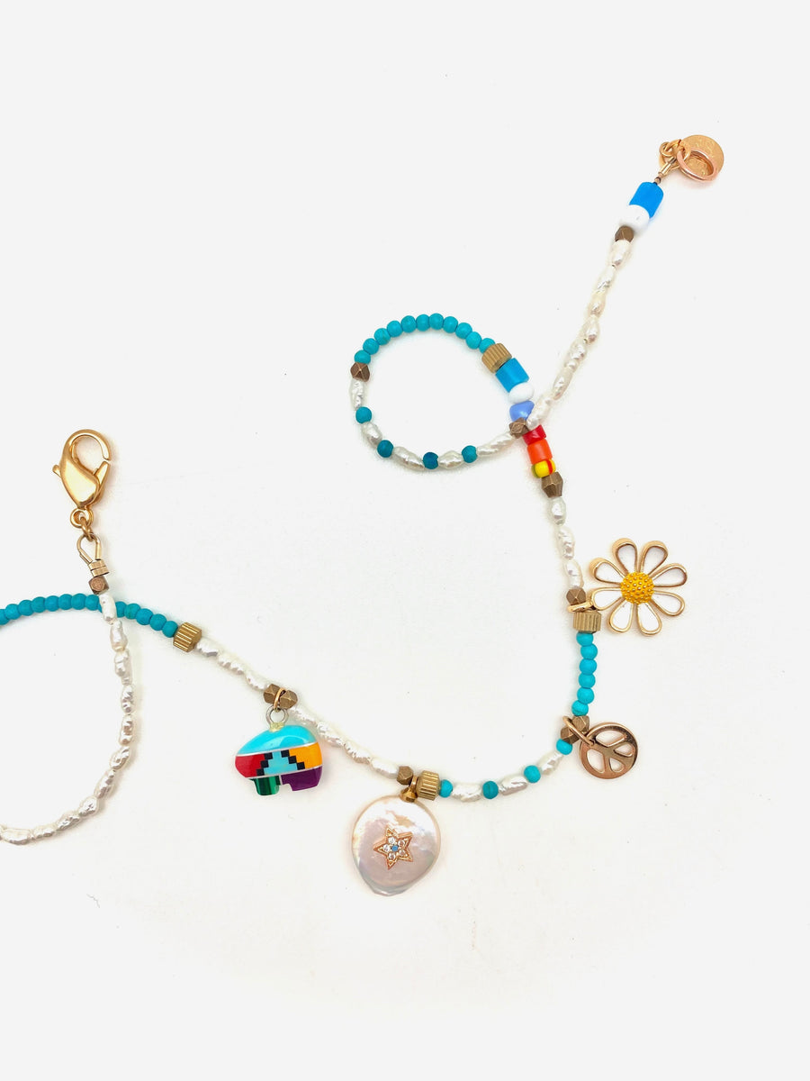 Flare Charm Necklace - Stone Cooper