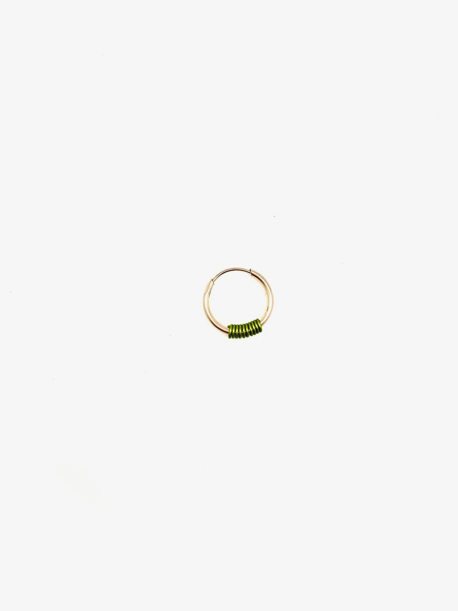 Moss Gold-Filled Hoop - Stone Cooper