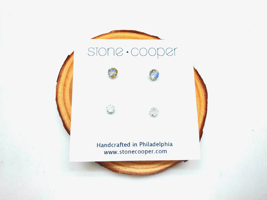 Aura Stud Set - Stone Cooper