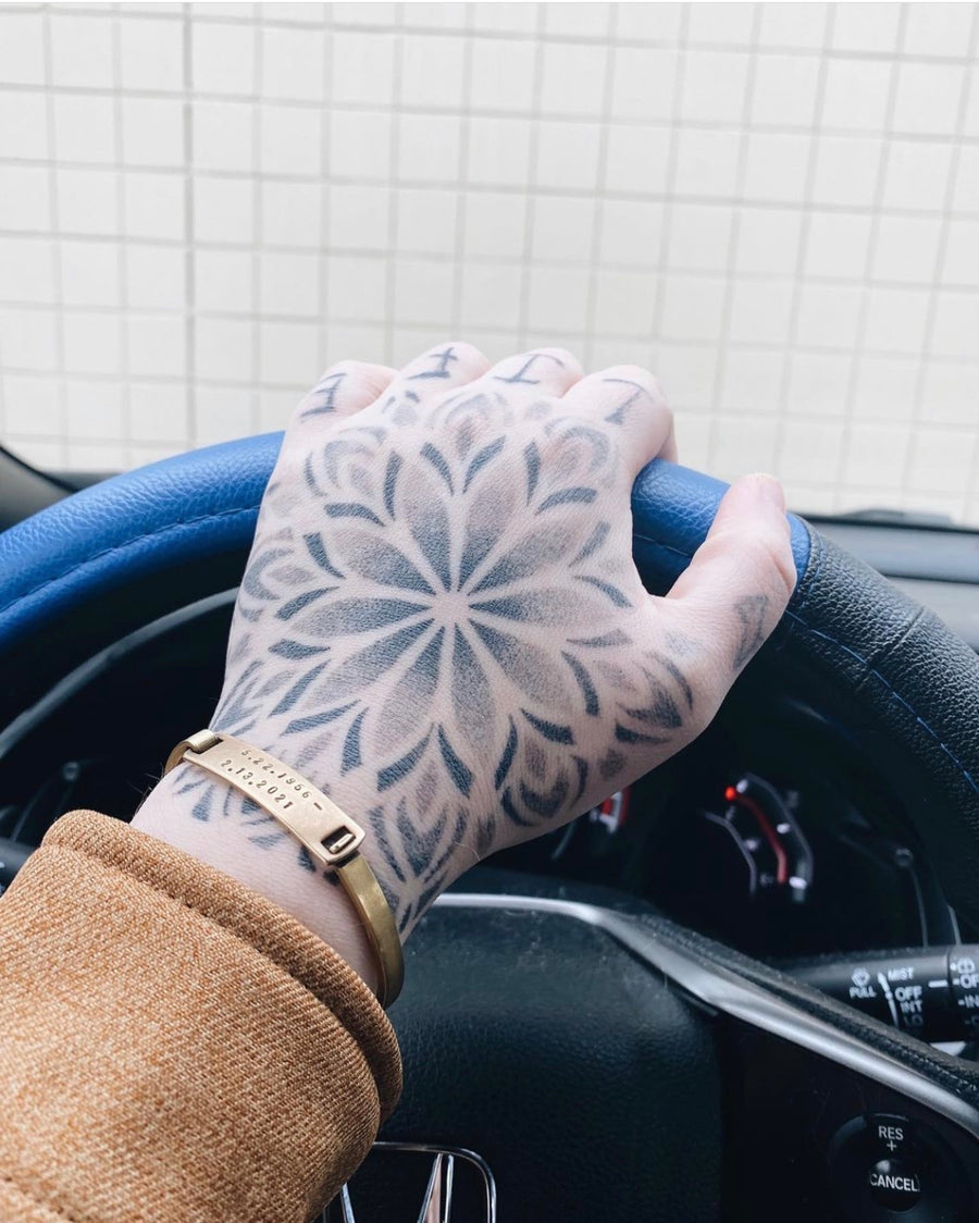 Custom Brass Clip-Cuff - Stone Cooper