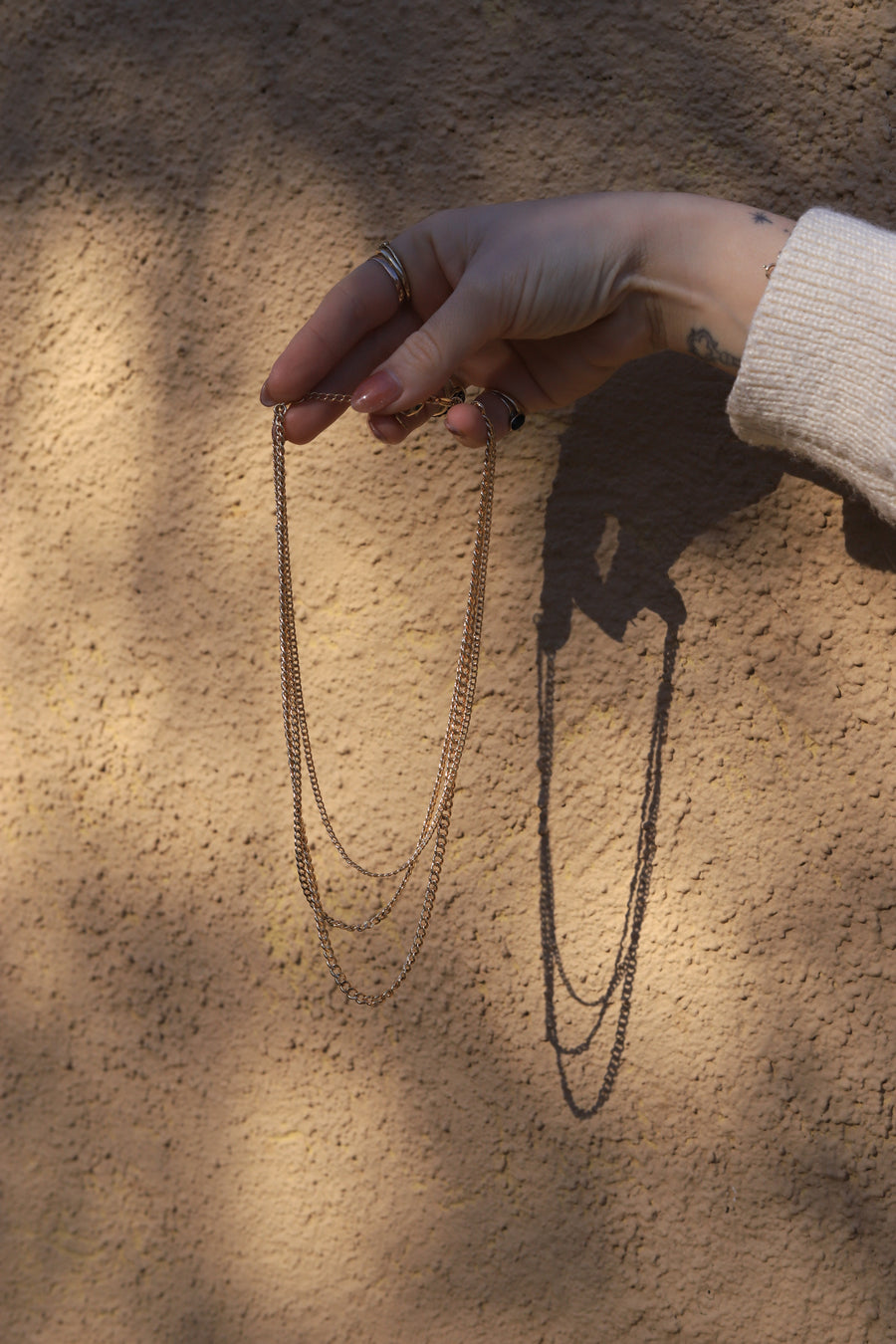 Gold Filled 3-Strand Olivia Necklace - Stone Cooper