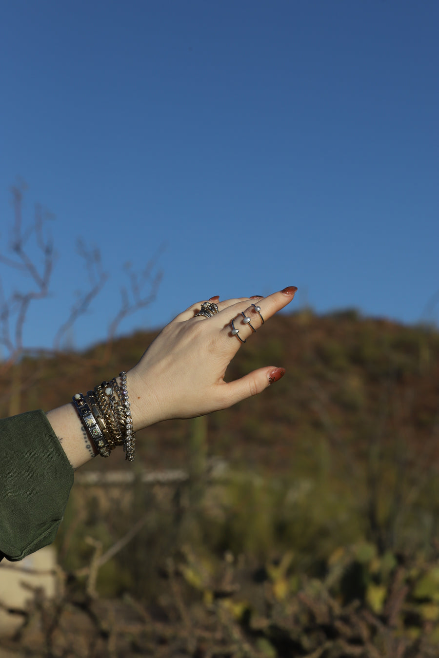 Pearl Sterling Stacker Ring - Stone Cooper