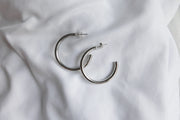 Silver Wrangler Hoops - Stone Cooper