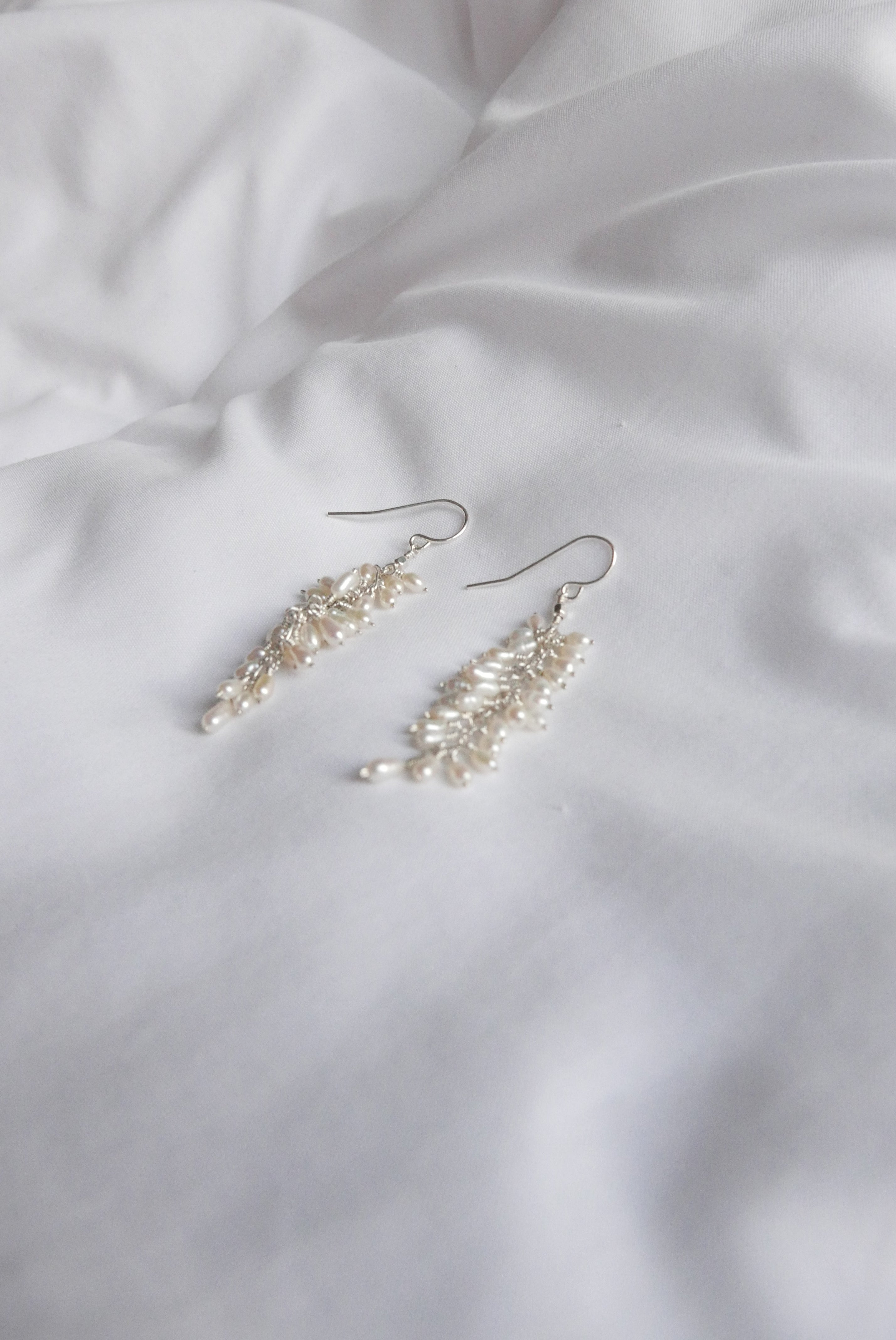 Pearl Fringe Earrings - Stone Cooper