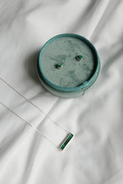 Malachite Moss Studs - Stone Cooper