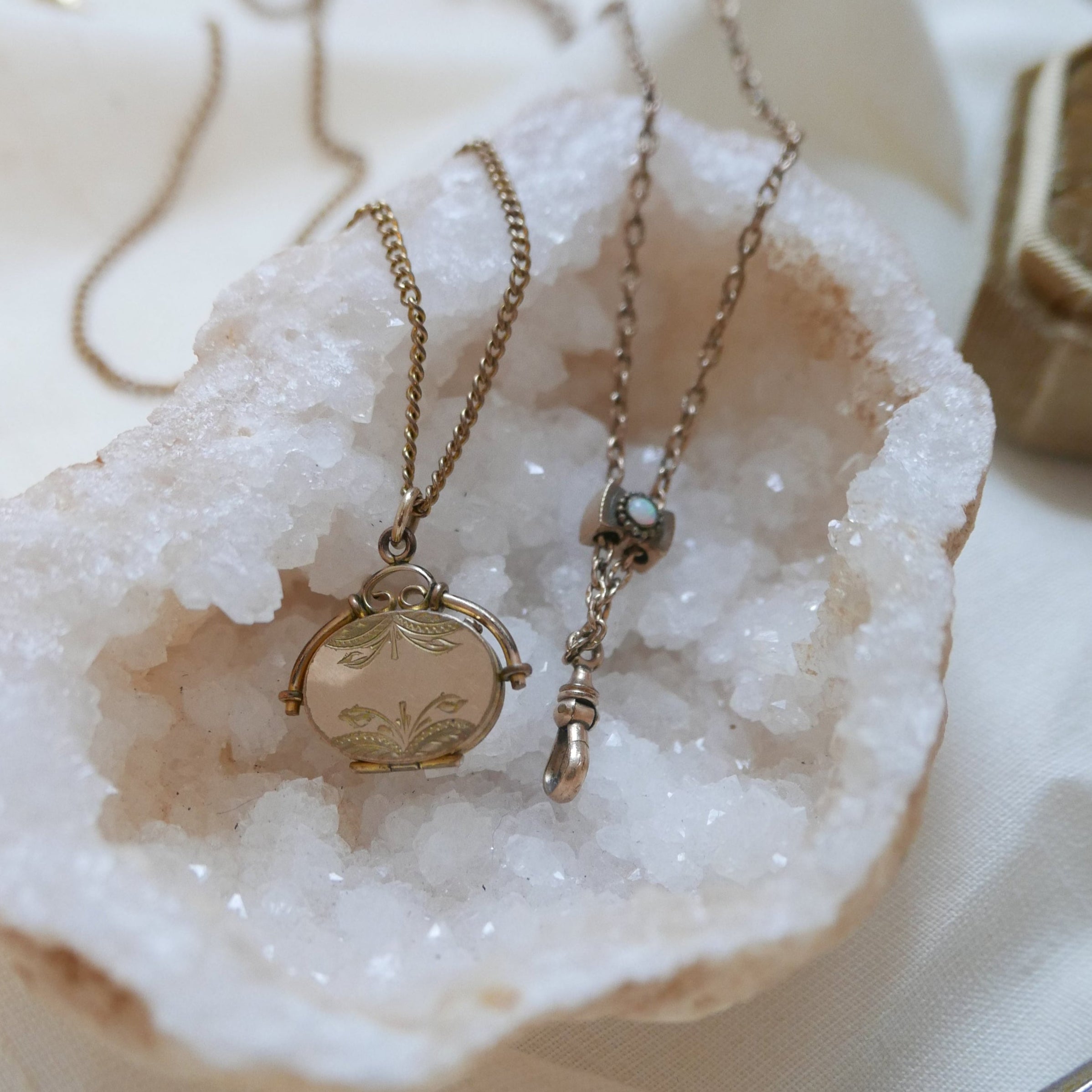 Julia Opal Slide Lorgnette Chain - Stone Cooper