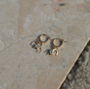 Lucky Charm Mother of Pearl Hoops - Stone Cooper