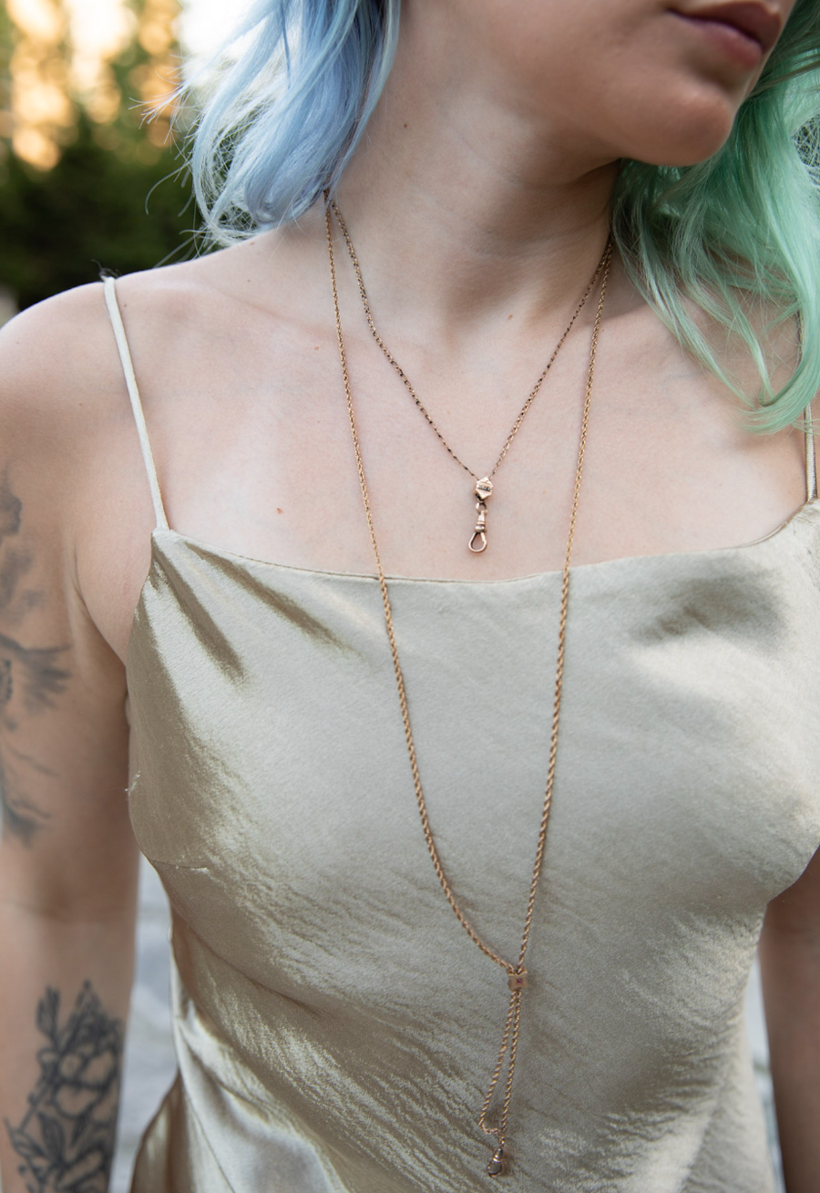 Julia Opal Slide Lorgnette Chain - Stone Cooper