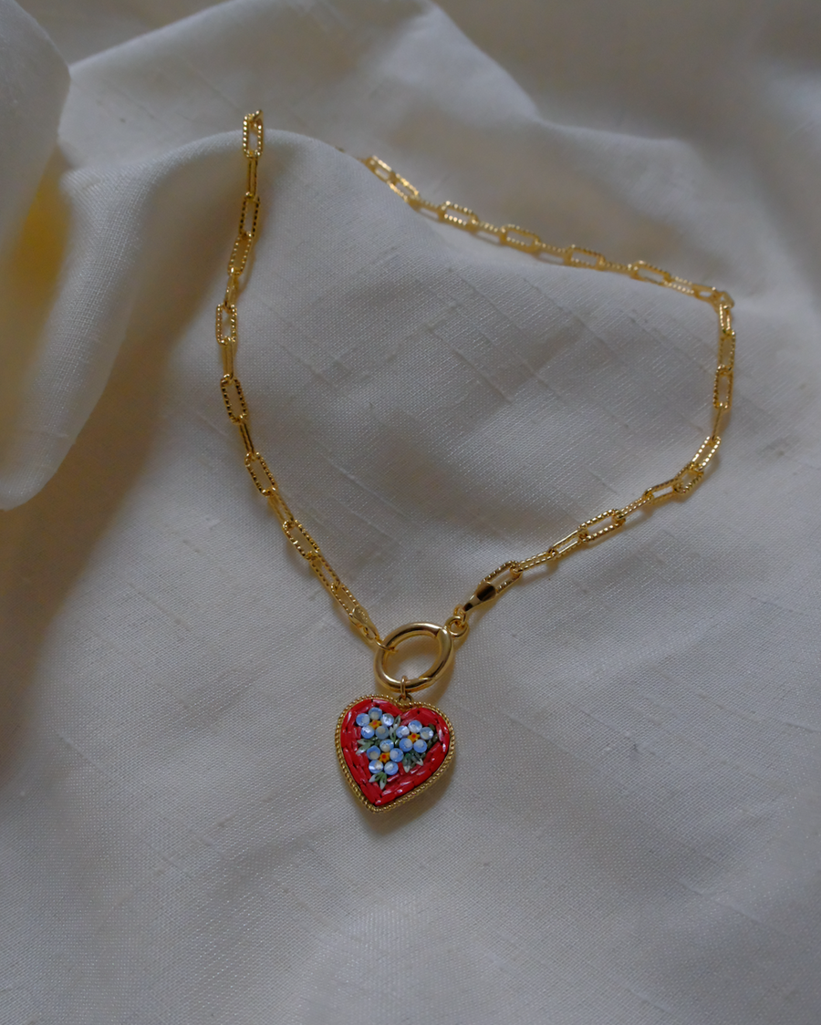 Gold Filled Chain Charm Holder - Stone Cooper