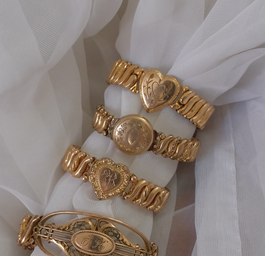 Darcy Antique Sweetheart Expansion Bracelet - Stone Cooper