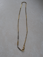 Patricia Two-Toned Watch Chain Necklace - Stone Cooper