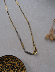 Patricia Two-Toned Watch Chain Necklace - Stone Cooper