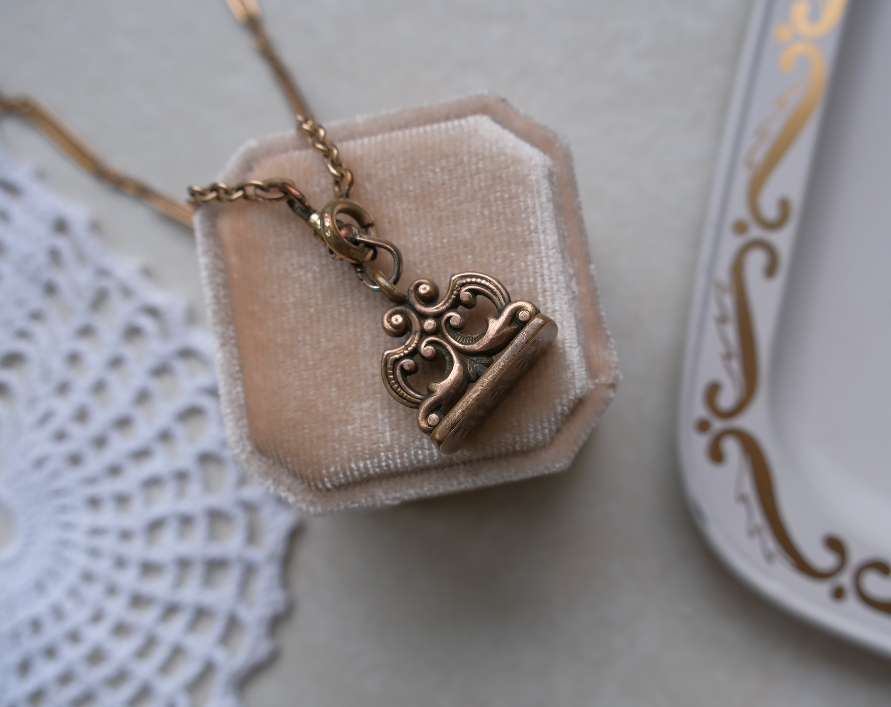 Winnie Victorian Fob, Watch Chain Necklace - Stone Cooper