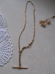 Elizabeth Gold-Filled T-Bar, Watch Chain - Stone Cooper