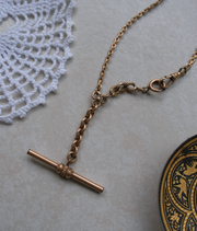 Elizabeth Gold-Filled T-Bar, Watch Chain - Stone Cooper