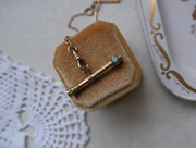 Dolores Gold-Filled Turquoise T-Bar Necklace - Stone Cooper