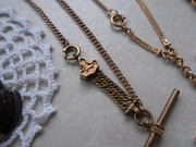 Jack Gold-Filled Watch Chain, T-Bar Necklace - Stone Cooper