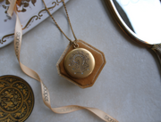 Nolan Gold-Filled Question Mark Locket - Stone Cooper