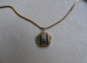 Elka Two-Toned Pentagon Locket - Stone Cooper