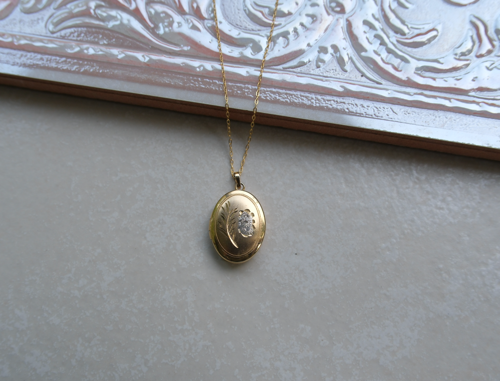 Blooma Gold-Filled Flower Locket - Stone Cooper