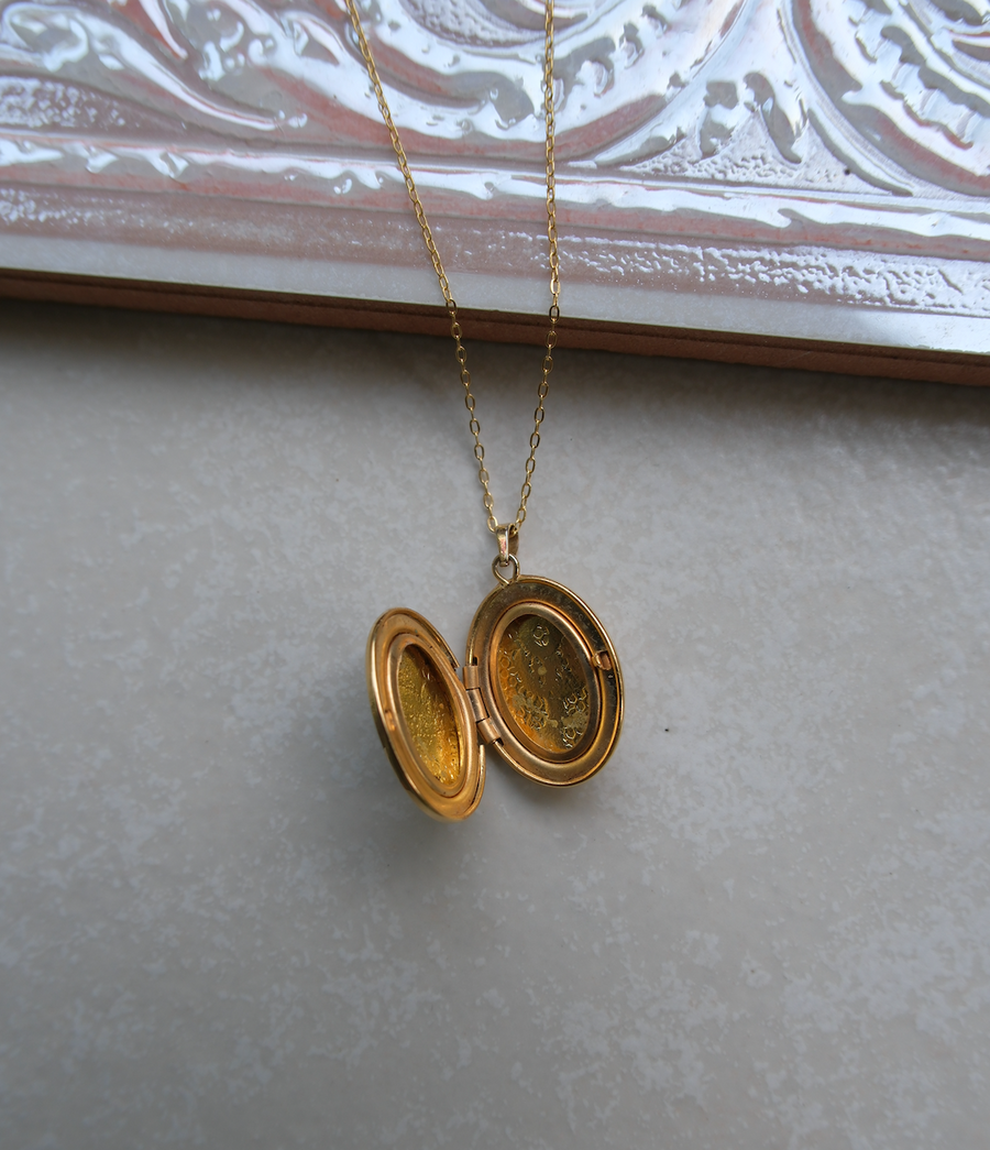 Blooma Gold-Filled Flower Locket - Stone Cooper