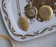 Rosemary Gold-Filled Engraved Locket - Stone Cooper