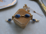 Jean Vintage Sodalite Gold Fill Bracelet - Stone Cooper