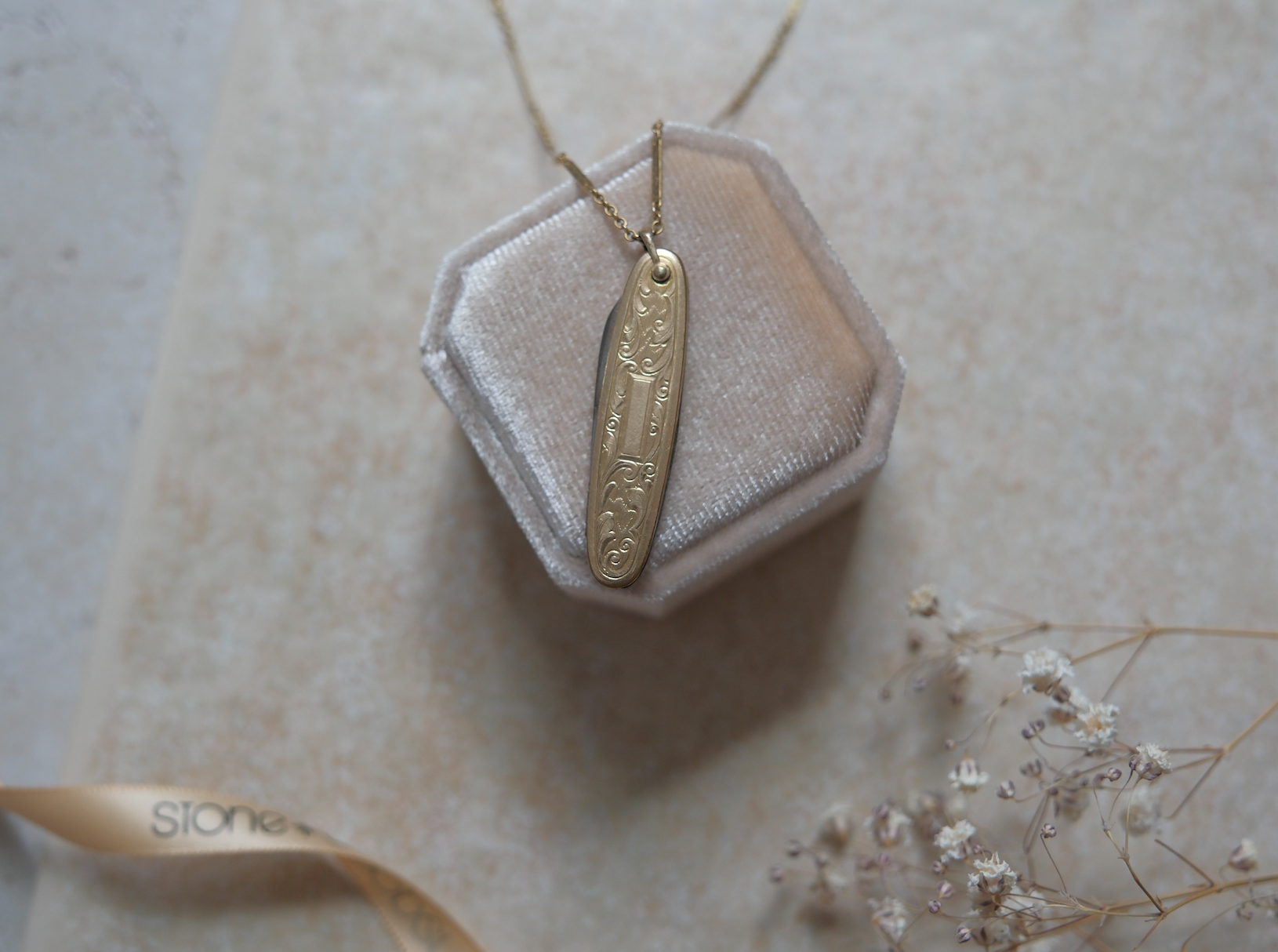 Elaine Gold-Filled Pocket Knife Necklace - Stone Cooper