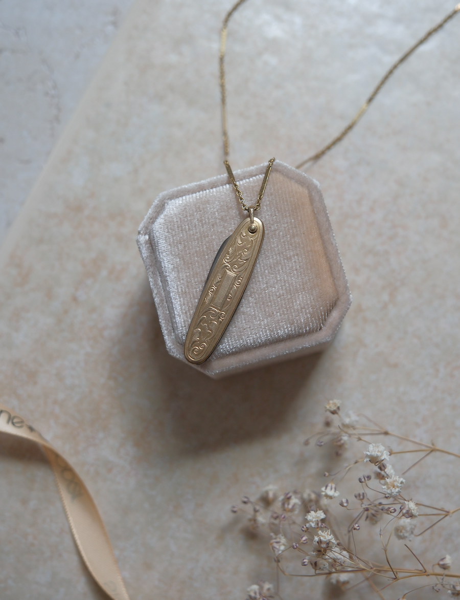 Elaine Gold-Filled Pocket Knife Necklace - Stone Cooper